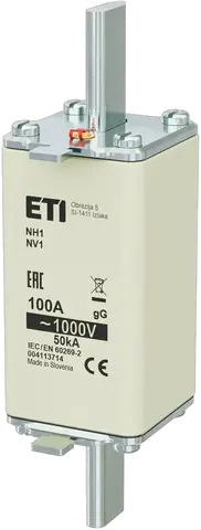 Obraz NH1/85 gG 100A/1000V