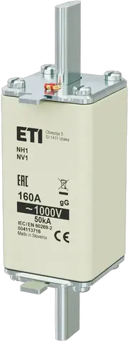 Obraz NH1/85 gG 160A/1000V