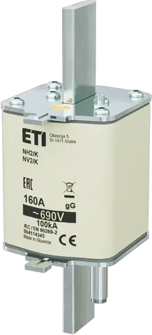 NH2/K gG 160A/690V
