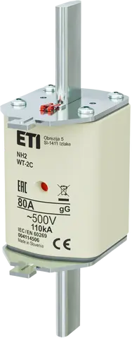 NH2C gG 80A/500V G