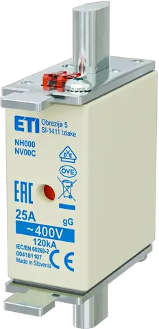 NH000 gG 25A/400V