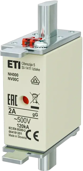 Obraz NH000 gG 2A/500V