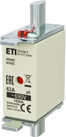 NH000 gG 63A/690V