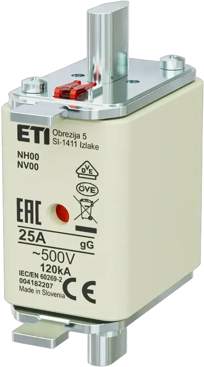 Obraz NH00 gG 25A/500V