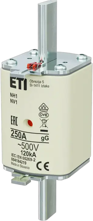 Obraz NH1 gG 250A/500V