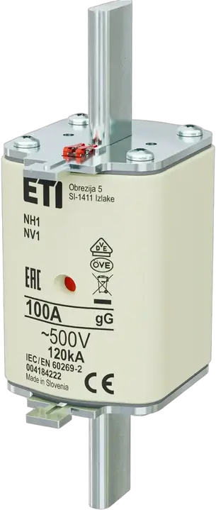 Obraz NH1 gG 100A/500V