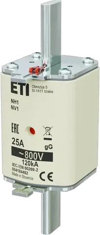 Obraz NH1 gG 25A/800V
