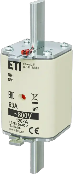 Obraz NH1 gG 63A/800V