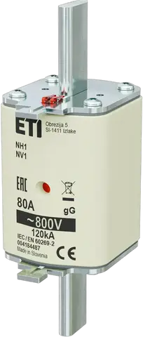 Obraz NH1 gG 80A/800V