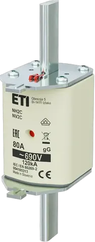 NH2C gG 80A/690V