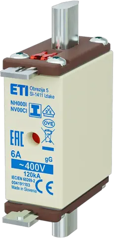NH000/I gG 6A/400V