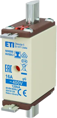 NH000/I gG 16A/400V