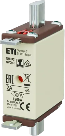 NH000/I gG 2A/500V