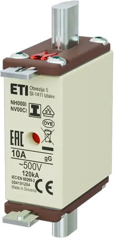 NH000/I gG 10A/500V