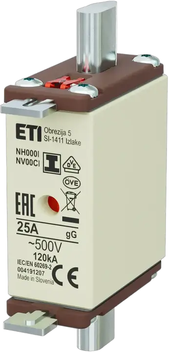 Obraz NH000/I gG 25A/500V