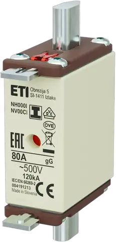 NH000/I gG 80A/500V