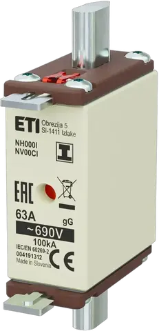 NH000/I gG 63A/690V