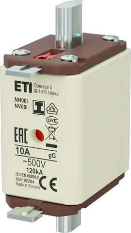 NH00/I gG 10A/500V