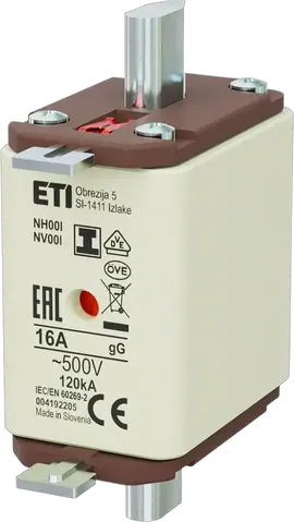 NH00/I gG 16A/500V