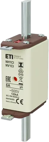 NH1C/I gG 6A/500V