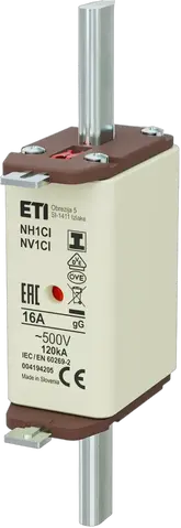 NH1C/I gG 16A/500V