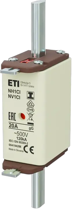 Obraz NH1C/I gG 20A/500V