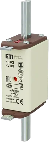 NH1C/I gG 20A/500V