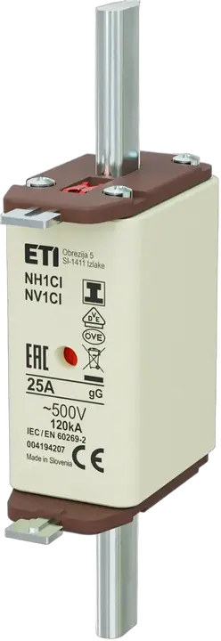 Obraz NH1C/I gG 25A/500V