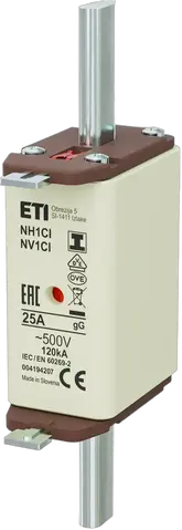 NH1C/I gG 25A/500V