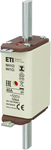 NH1C/I gG 40A/500V