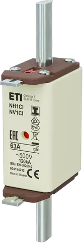 NH1C/I gG 63A/500V