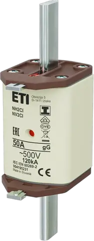 NH2C/I gG 50A/500V