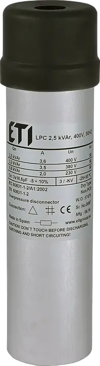 Obraz LPC 2,5 kVAr, 400V, 50Hz