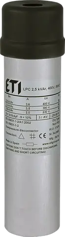 Obraz LPC 2,5 kVAr, 400V, 50Hz