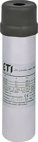 Obraz LPC 2,5 kVAr, 440V, 50Hz