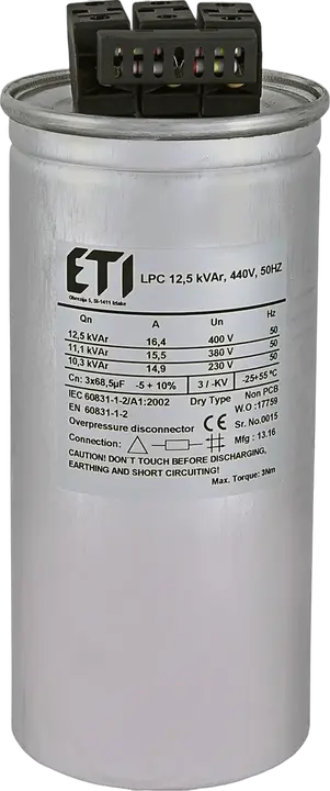 Obraz LPC 12,5 kVAr, 440V, 50Hz