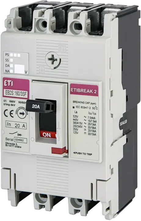 Obraz EB2S 160/3SF 20A 3p