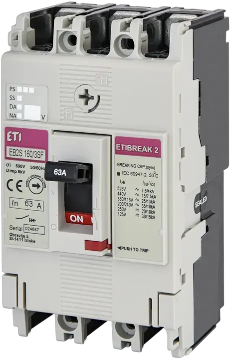 Obraz EB2S 160/3SF 63A 3p