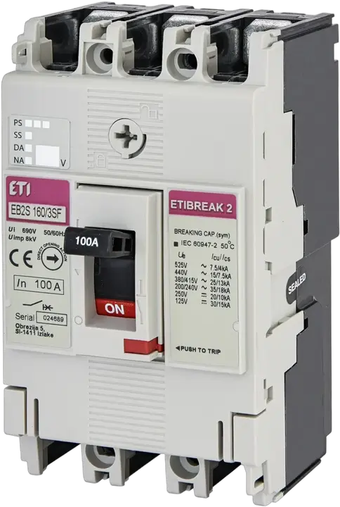 Obraz EB2S 160/3SF 100A 3p