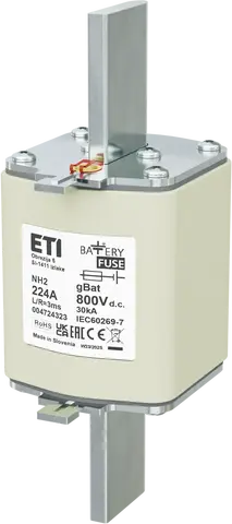 NH2 gBat 224A/800V DC