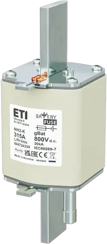NH2/K gBat 315A/800V DC