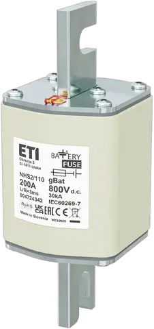 NHS2/110 gBat 200A/800V DC